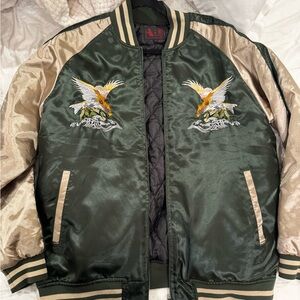Green and Gold Embroidered Men's Jacket